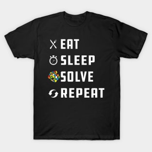 Rubik Cube - Eat Sleep Solve Repeat w T-Shirt